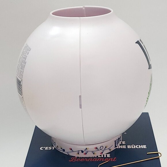 FUN MILLER LITE Beer Ornament BEERNAMENT BNIP Bulb Ornament Beer Can Pilsner - Picture 8 of 10